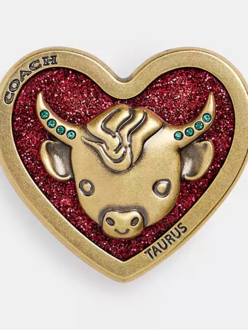 COACH Taurus Zodiac Souvenir Pin CBV58 NWT Sealed Bag Charm Collectible